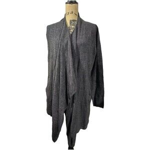 Barefoot Dreams Women’s Open Front Cardigan Sweater Grey Size S CozyChic